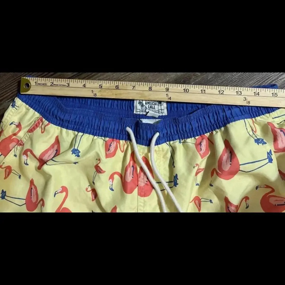 American Eagle DrawString Lined Pocket Elastic Waist Flamingo Athletic Lounge Lg - Picture 5 of 15